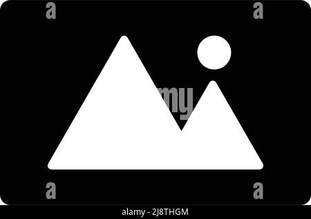 A simple photo icon. Vectors about images. Editable vector. Stock Vector