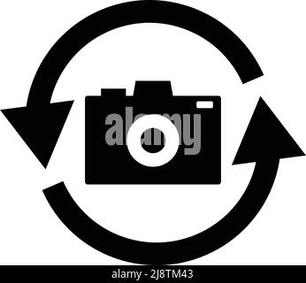 camera switch button design with symbol inside Stock Vector Image & Art ...