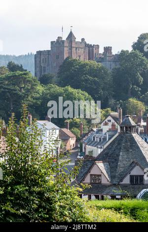 the-village-dunster-somerset-stock-photo-alamy