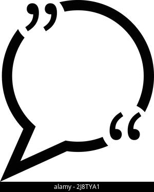 Callouts and double quotation icon. Editable vector. Stock Vector