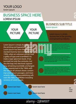 marketing flyer design ideas illustrator Stock Vector