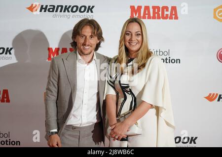 Madrid, Spain. 18th May, 2022. Luka Modric, Vanja Bojnic during the Marca de Leyenda awards in Madrid, May 18, 2022. Credit: CORDON PRESS/Alamy Live News Stock Photo