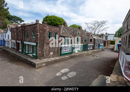 Wimborne.Dorset.United Kingdom.April 20tth 2022.View of a street in Wimborne model town in Dorset Stock Photo