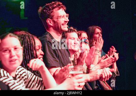 London, UK. Wednesday, 18 May, 2022. The front-row audience at the Kae Tempest gig at the Shepherds Bush O2 Empire in London. Photo: Richard Gray/Alamy Live News Stock Photo