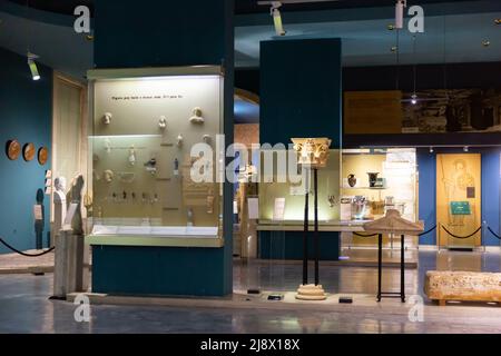 National Historical Museum with antique exhibits on display Stock Photo