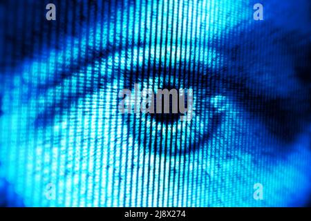 Digital surveillance concept Stock Photo
