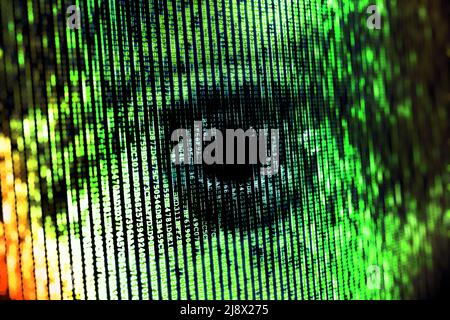 Digital surveillance concept Stock Photo