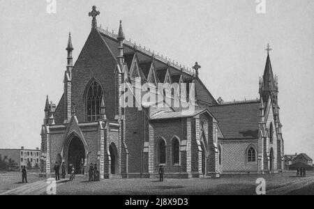Holy Trinity Anglican Church in Winnipeg, Manitoba, Canada  ca.  1889 Stock Photo