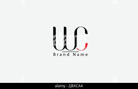 Alphabet letters Initials Monogram logo  WC CW W C Stock Vector