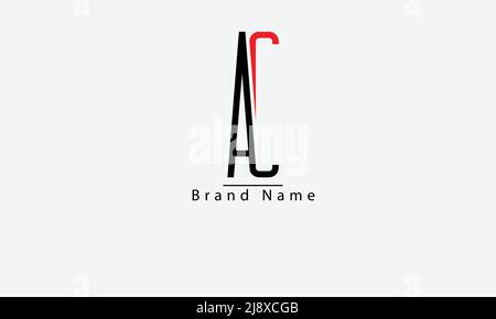 Alphabet letters Initials Monogram logo AC CA A C Stock Vector