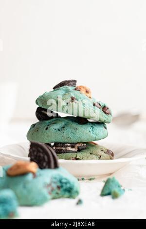 cookie monster cookies Stock Photo