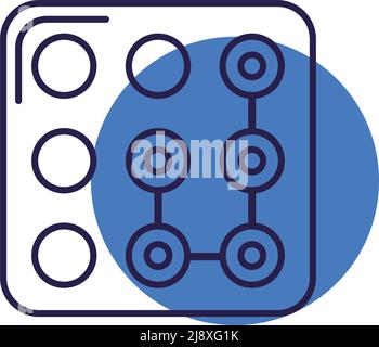 passcode in pattern Stock Vector