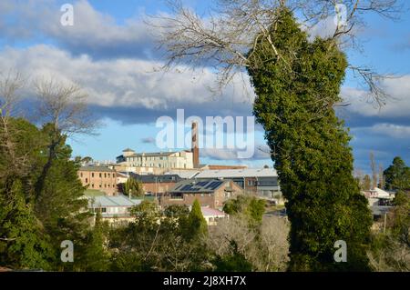 A view of the town of Katoomba in the Blue Mountins of Australia Stock Photo