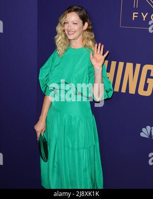 Hollywood, USA. 18th May, 2022. Judy Greer arrives at The NBC Universal Inaugural Opening of FYC House with a special red carpet event featuring The Thing About Pam held at NBCU FYC House in Hollywood, CA on Wednesday, May 18, 2022 . (Photo By Juan Pablo Rico/Sipa USA) Credit: Sipa USA/Alamy Live News Stock Photo
