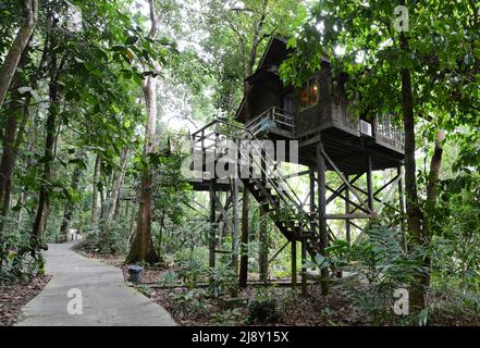 Permai Rainforest resort near Kuching, Sarawak, Malaysia. Stock Photo