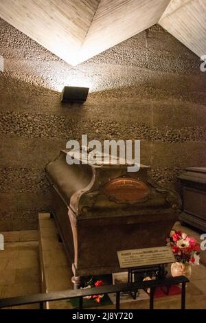 Tomb of Emperor Maximilian I of Mexico (1832-1867), New Vaultl, Capuchin Crypt, Vienna, Austria. Stock Photo