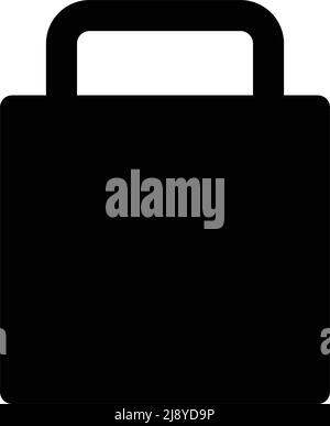 Lock silhouette icon. Black vector. Editable vector. Stock Vector