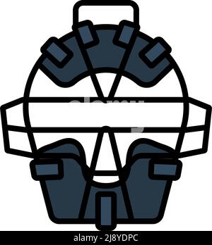 Baseball Catcher Mask Helmet Stock Vector Image & Art - Alamy