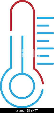 Thermometer icon logo design illustration template vector Stock Vector