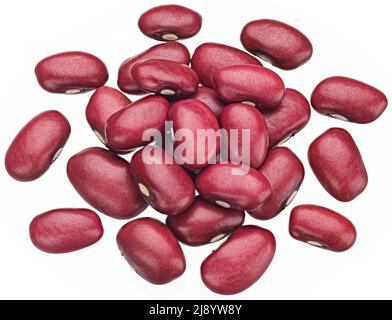 Red kidney beans isolated on white background with clipping path Stock Photo