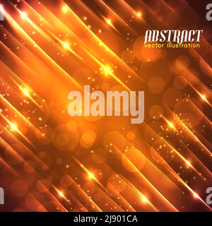 Futuristic abstract background with straight diagonal beams light sparkling glowing blur effects vector illustration Stock Vector