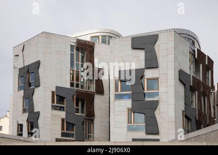 the scottish parliament building at holyrood edinburgh scotland Stock Photo