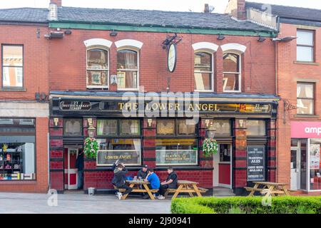 The Lower Angel Pub, Buttermarket Street, Warrington, Cheshire, England, United Kingdom Stock Photo