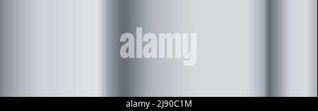 Panoramic steel background texture from silver - Vector illustration Stock Vector