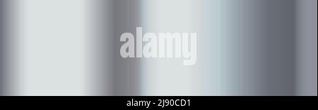 Panoramic steel background texture from silver - Vector illustration Stock Vector