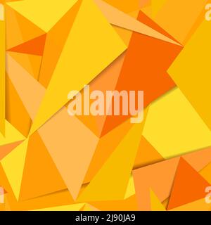 Seamless Abstract yellow background of paper scraps Stock Vector