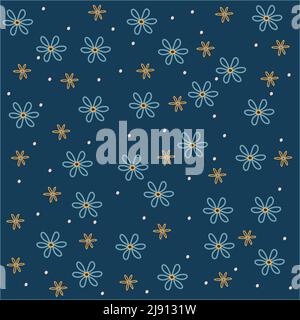 Floral seamless patterns Stock Vector