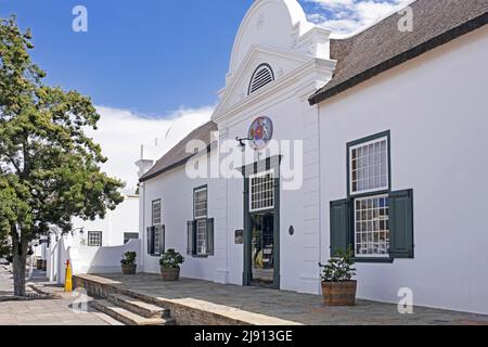 Drostdy Hotel in Cape Dutch style in the town Graaff-Reinet, Eastern Cape, South Africa Stock Photo