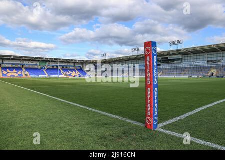 Warrington, UK. 19th May, 2022. A general view of the Halliwell Jones Stadium in Warrington, United Kingdom on 5/19/2022. (Photo by Mark Cosgrove/News Images/Sipa USA) Credit: Sipa USA/Alamy Live News Stock Photo