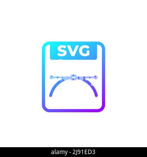 svg file, scalable vector graphics format icon Stock Vector