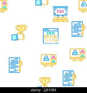 Business Situations Vector Seamless Pattern Stock Vector