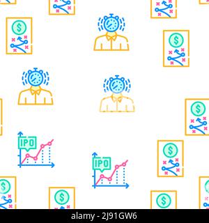 Business Situations Vector Seamless Pattern Stock Vector