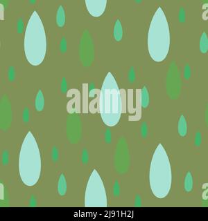 Kids seamless water drops pattern for fabrics and textiles and linens and gifts and wrapping paper Stock Photo