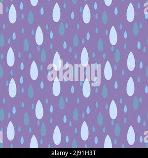 Kids seamless water drops pattern for fabrics and textiles and linens and gifts and wrapping paper Stock Photo