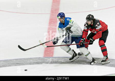 Helsinki, Finland. 19th May, 2022. BLACKER Jesse (Kazakhstan) during World Championship - Canada vs Kazakhstan, Ice Hockey in Helsinki, Finland, May 19 2022 Credit: Independent Photo Agency/Alamy Live News Stock Photo