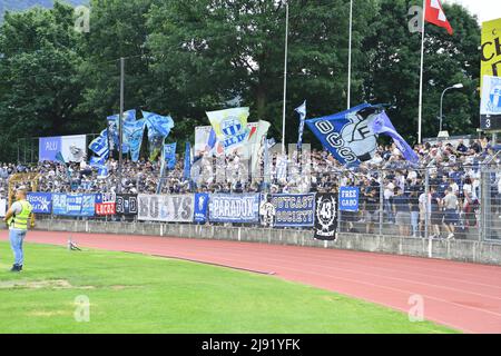 Lugano, Switzerland. 26th Feb, 2022. Lugano Fans during the Super League  match between FC Lugano and FC Servette at Cornaredo Stadium in Lugano,  Switzerland Cristiano Mazzi/SPP Credit: SPP Sport Press Photo. /Alamy