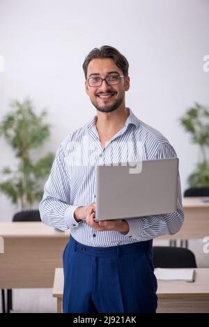 Young teacher in telestudy concept Stock Photo