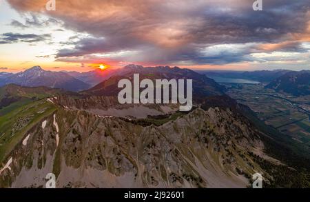 Aerial View Of The Combe De Dreveneuse Above Monthey In The Canton Of aerial-view-of-the-combe-de-dreveneuse-above-monthey-in-the-canton-of