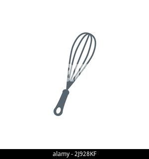 Vector whisk icon mixer. Kitchen beater cooking whisk bakery food blender Stock Vector