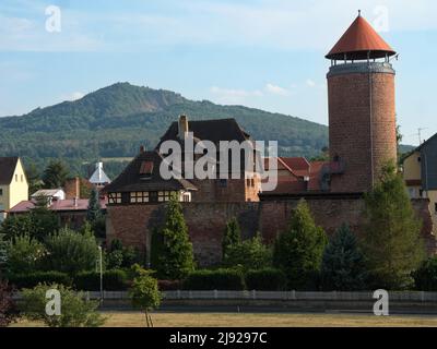 Wendelstein Castle, now a museum, was part of the town fortifications of Vacha, Thuringia, Germany, in the 12th to 15th centuries Stock Photo