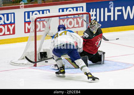 Helsinki, Finland. 19th May, 2022. GOAL SAVITSKI Kirill (Kazakhstan) (Canada) during World Championship - Canada vs Kazakhstan, Ice Hockey in Helsinki, Finland, May 19 2022 Credit: Independent Photo Agency/Alamy Live News Stock Photo