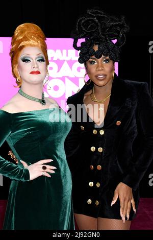 (From L)  Jinkx Monsoon, Monet X Change attend the Pink Ribbon Cutting with the cast of RuPaul's Drag Race All Stars Season 7 at the 2022 Rupaul DragCon, Day 1, held at the LA Convention Center in Los Angeles, California, Friday, May 13, 2022.  Photo by Jennifer Graylock-Graylock.com 917-519-7666 Stock Photo