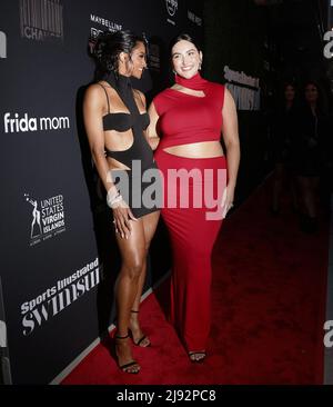 New York, United States. 19th May, 2022. Yumi Nu and Ciara arrive on the red carpet at the Sports Illustrated Swimsuit Issue Launch Party at Hard Rock Hotel Times Square on Thursday, May 19, 2022 in New York City. Photo by John Angelillo/UPI Credit: UPI/Alamy Live News Stock Photo