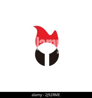 Isometric flame design of Fire bonfire hot burn light flammable heat ...