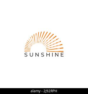 sunshine swirl motion geometric circle logo vector Stock Vector
