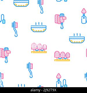 Callus Remover Tool Vector Seamless Pattern Stock Vector